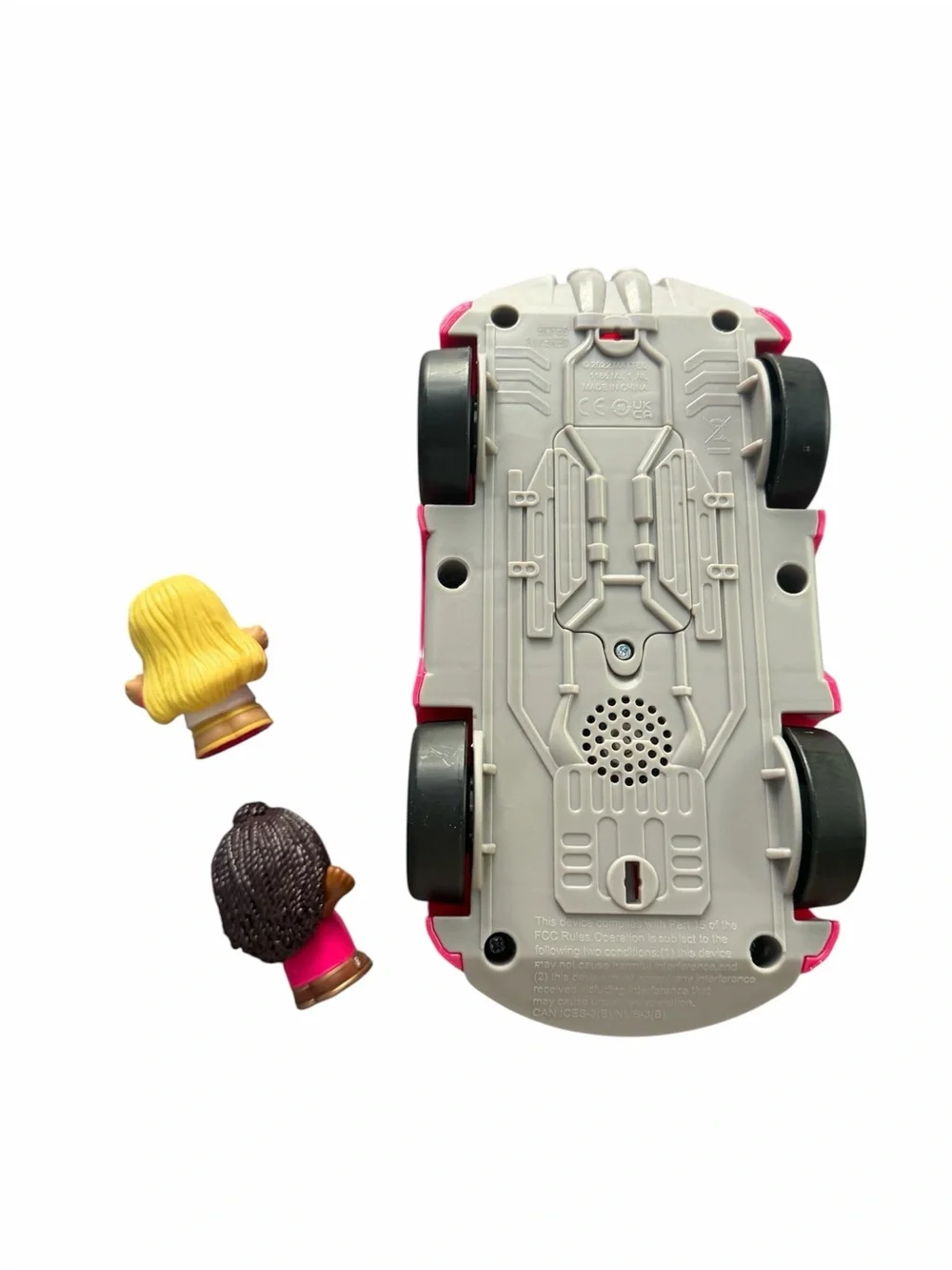 Fisher-Price Little People Barbie Pink Convertible Car Playset Toys w/ 2 Figures